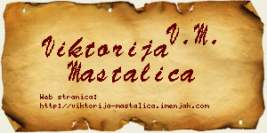 Viktorija Mastalica vizit kartica